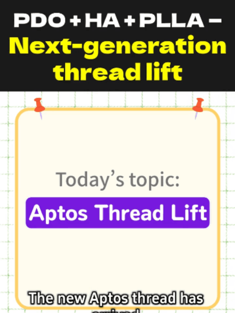 Thinking about a thread lift? π€ Aptos is more than just a PDO thread. Our doctor explains what makes it different and why it's become a popular lifting option. Watch until the end to learn how it works. β¨