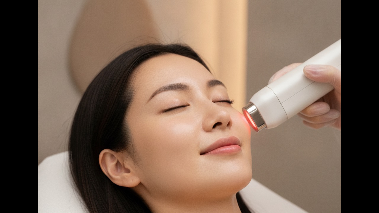 A calming professional skin-quality treatment at a Korean dermatology clinic